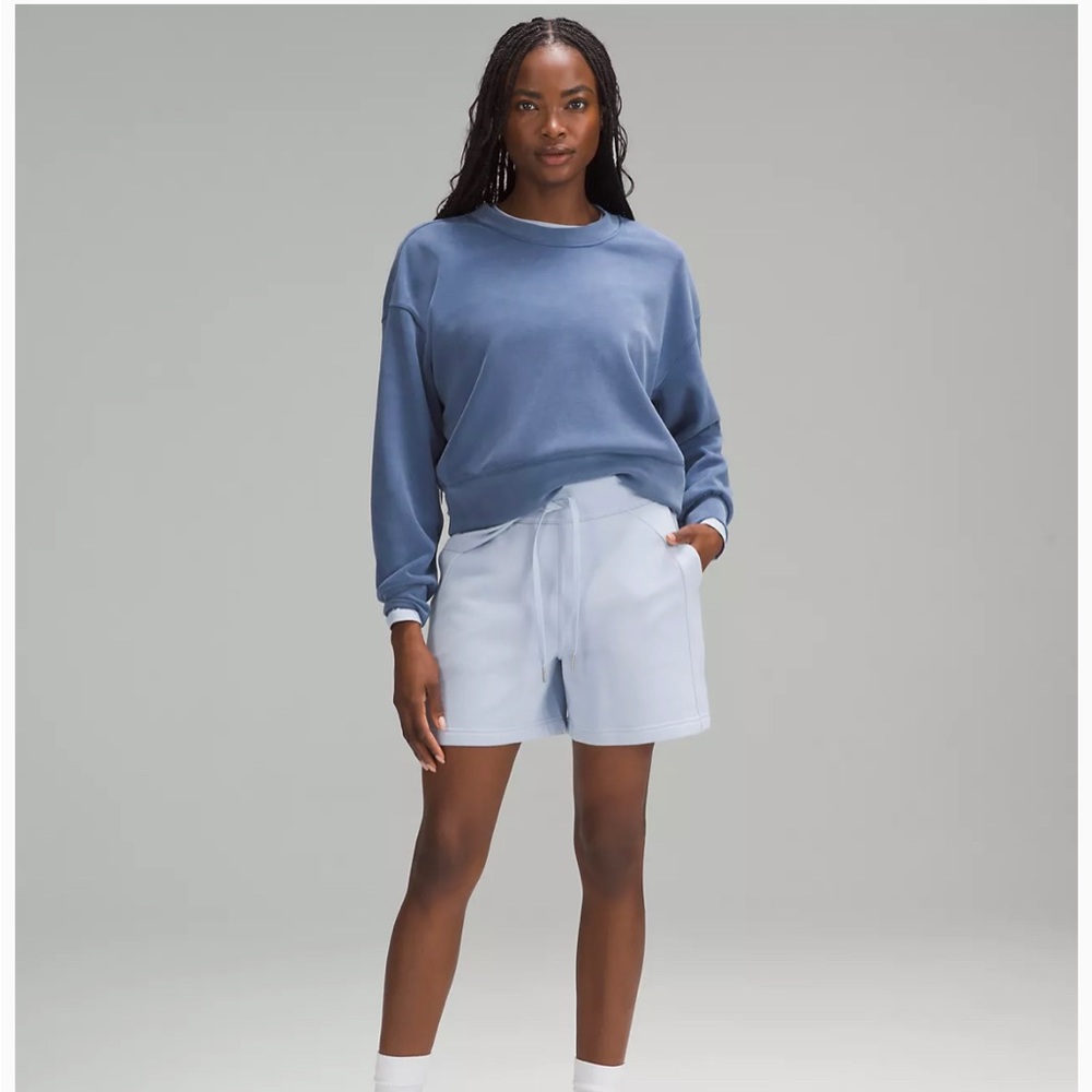 Lululemon Softstreme Perfectly Oversized Cropped Crew | Size 8